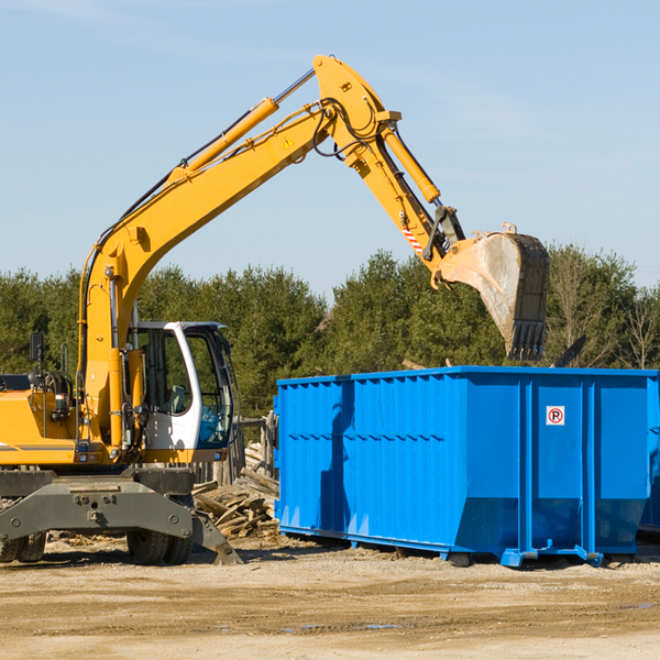 are there any restrictions on where a residential dumpster can be placed in Magazine AR